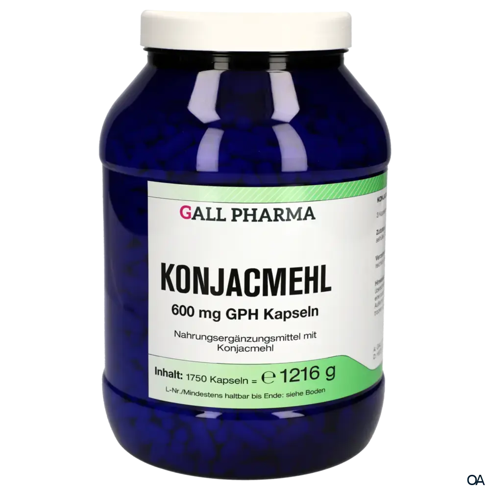 Gall Pharma Konjacmehl 600 mg Kapseln