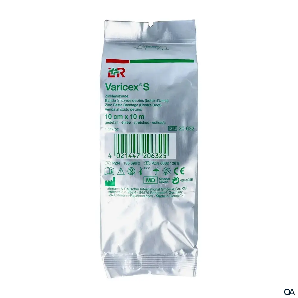 Zinkleimbinde Varicex® S | Halbstarrer Verband | Ödeme, Ulcus cruris