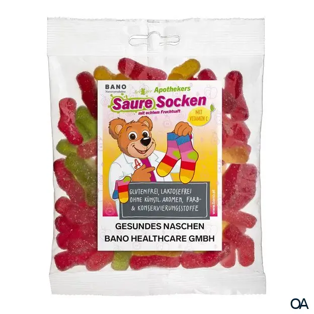 Bano Arlberger Apothekers Saure Socken Fruchtgummis Bano Arlberger Apothekers Saure Socken Fruchtgummis