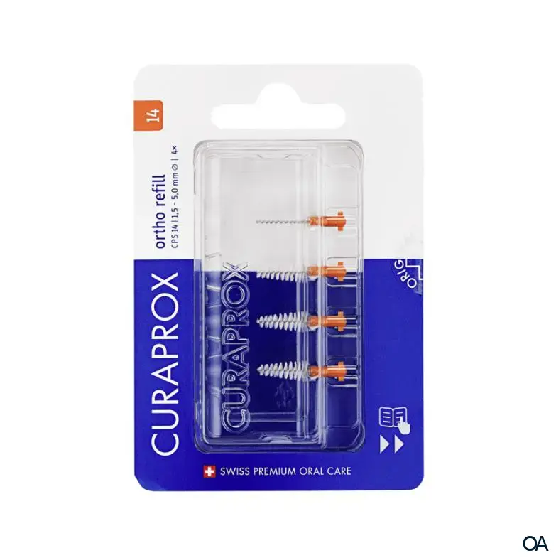 Curaprox Interdentalbürsten CPS 14 ortho refill - orange Curaprox Interdentalbürsten CPS 14 ortho refill - orange