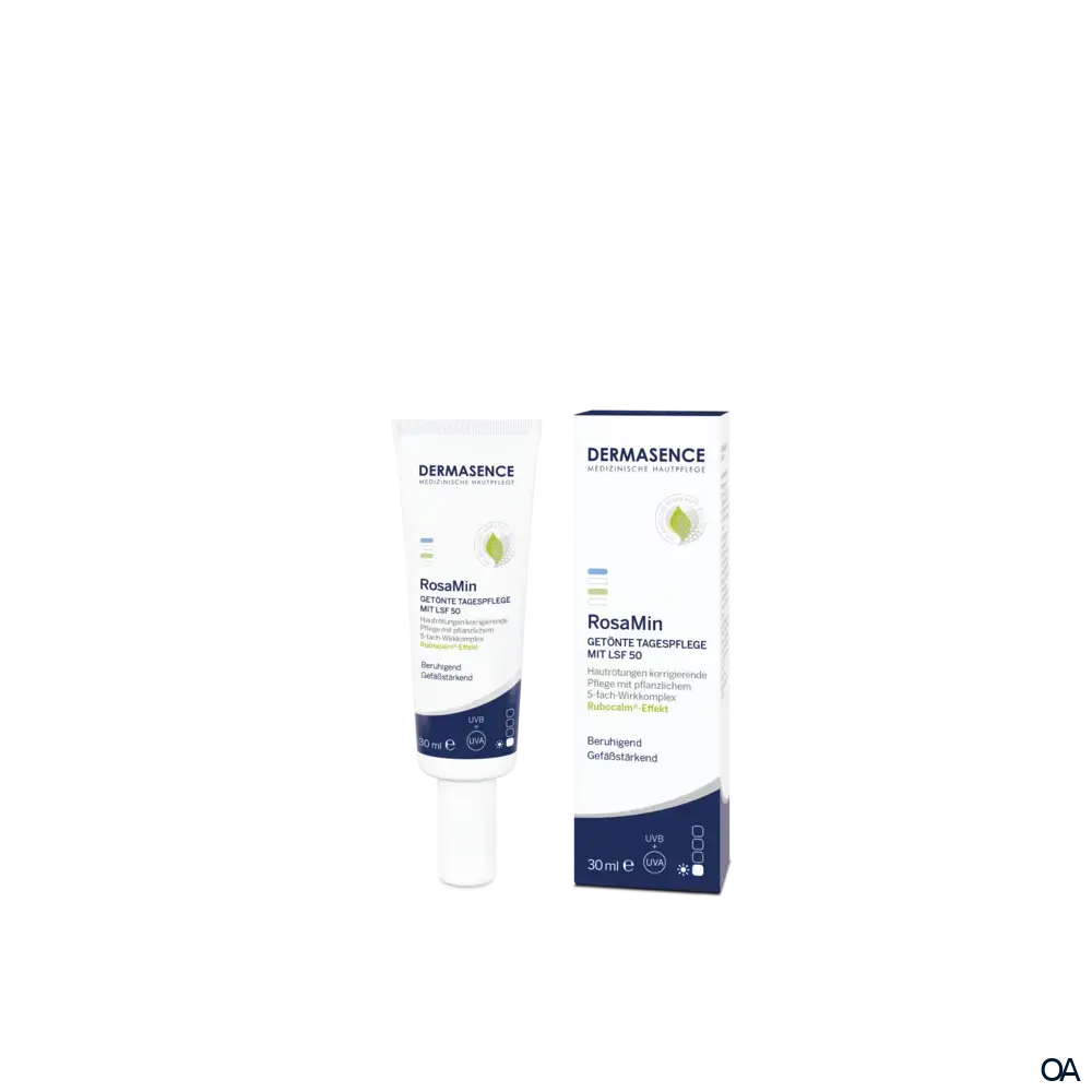 Dermasence RosaMin Getönte Tagespflege mittel mit LSF 50