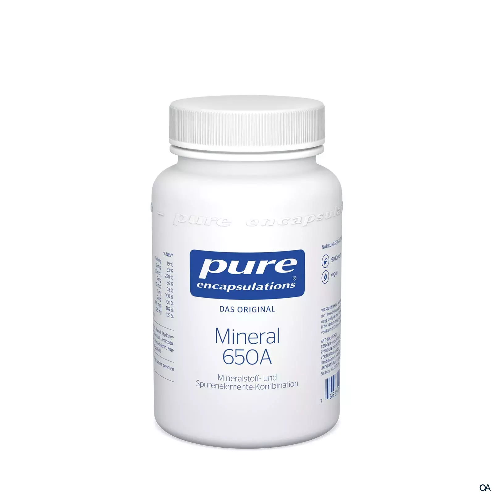 pure encapsulations® Mineral 650A