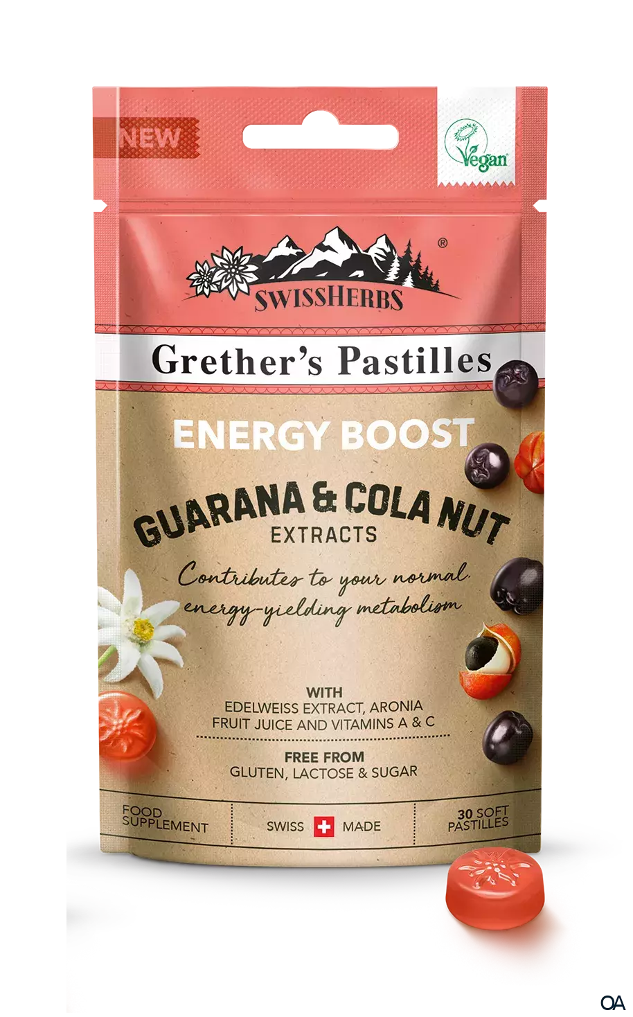 Grether’s Swiss Herbs Pastilles Energy Boost zuckerfrei Grether’s Swiss Herbs Pastilles Energy Boost zuckerfrei