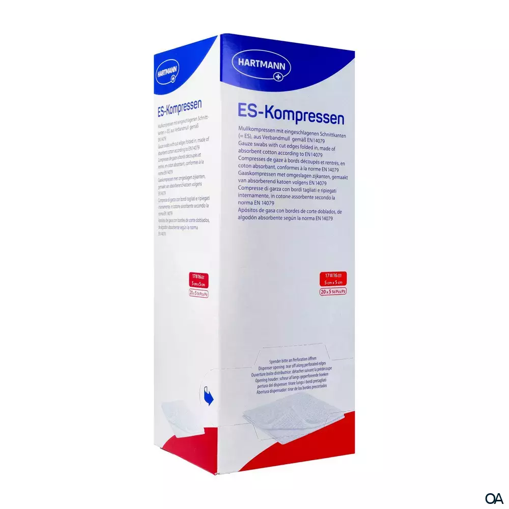 ES-Kompressen 16fach, steril, 5 x 5 cm, 20 x 5 Stück