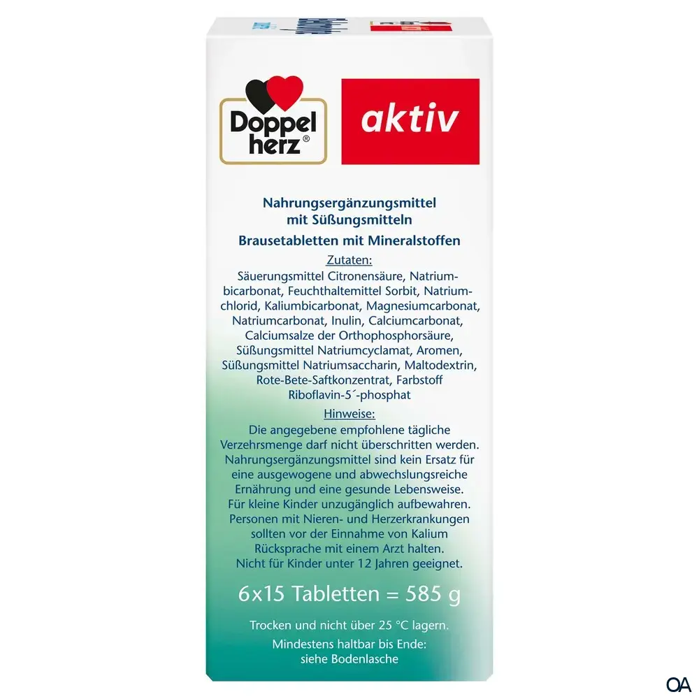 Doppelherz aktiv Elektrolyte Brausetabletten - Zuckerfrei
