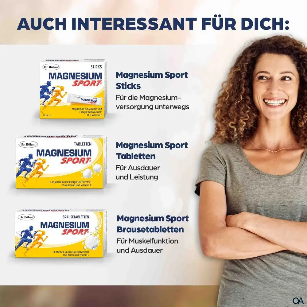 Dr. Böhm® Magnesium Sport® + Aminosäuren Brausegranulat Sachets