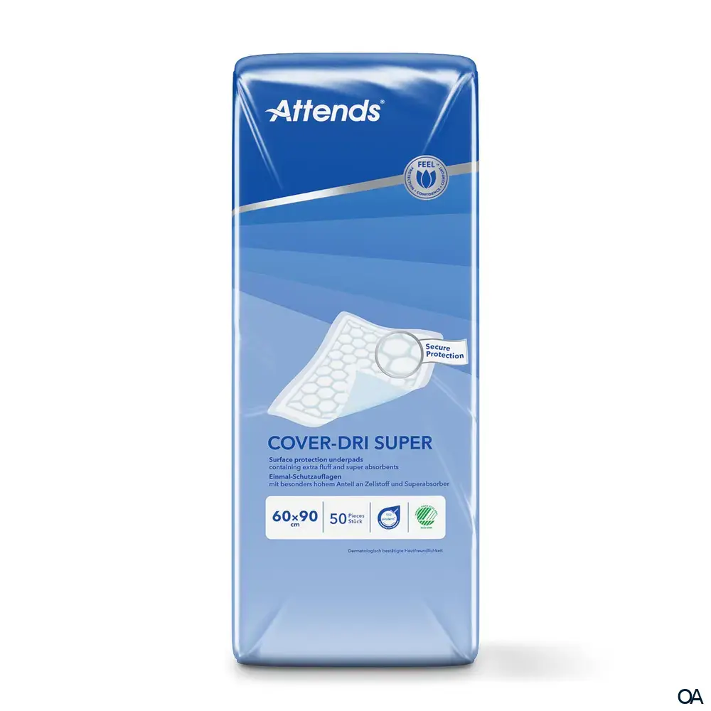 Attends Cover-Dri Super Einmal-Schutzauflagen 60 x 90 cm Attends Cover-Dri Super Einmal-Schutzauflagen 60 x 90 cm