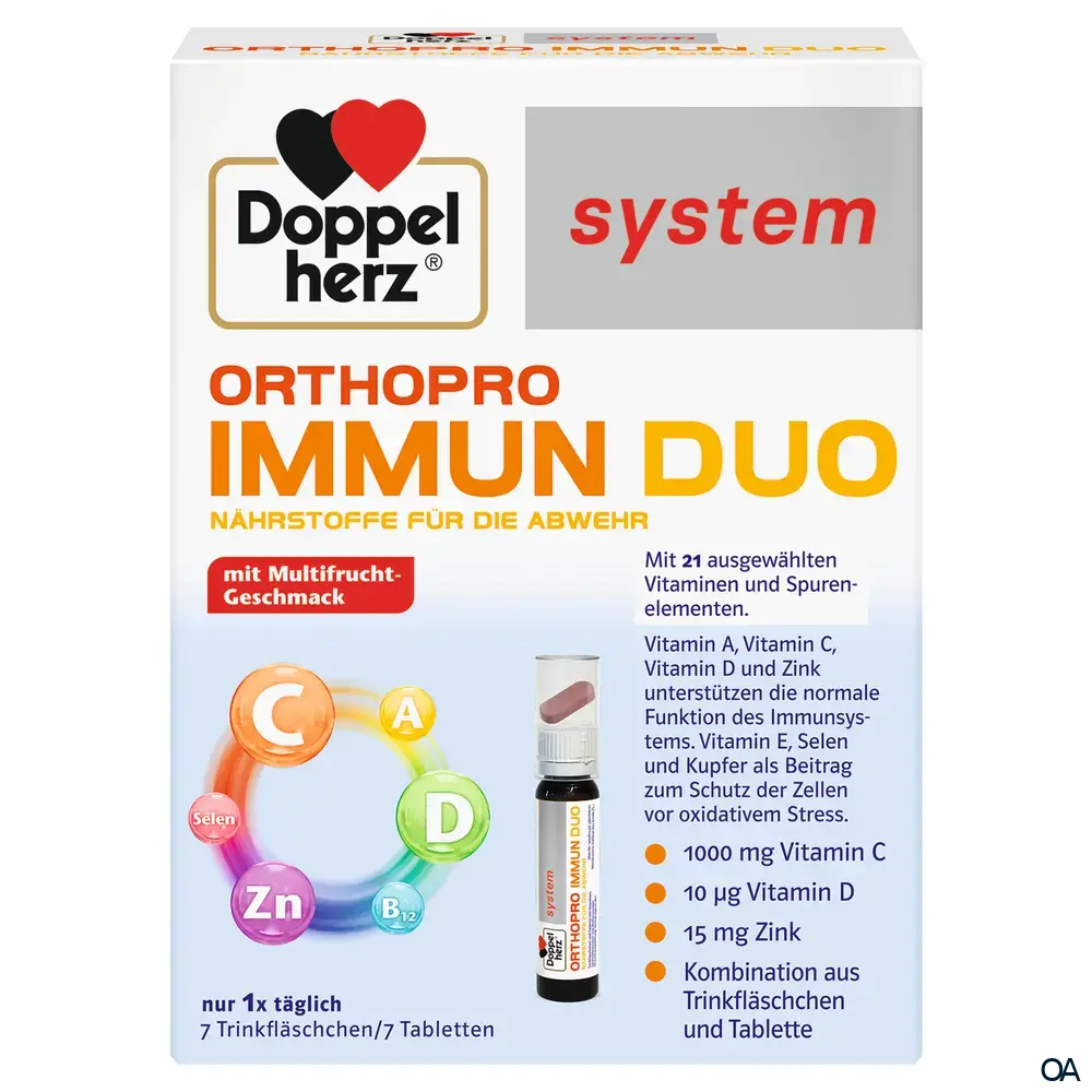 Doppelherz system ORTHOPRO IMMUN DUO Trinkfläschchen + Tabletten