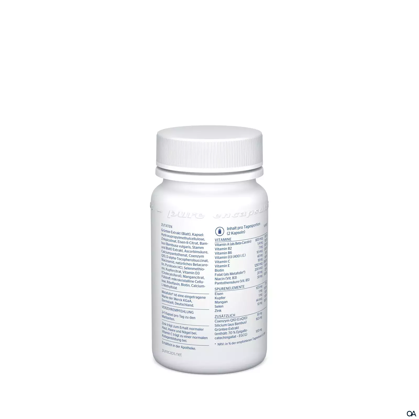 pure encapsulations® Haut-Haare-Nägel Kapseln