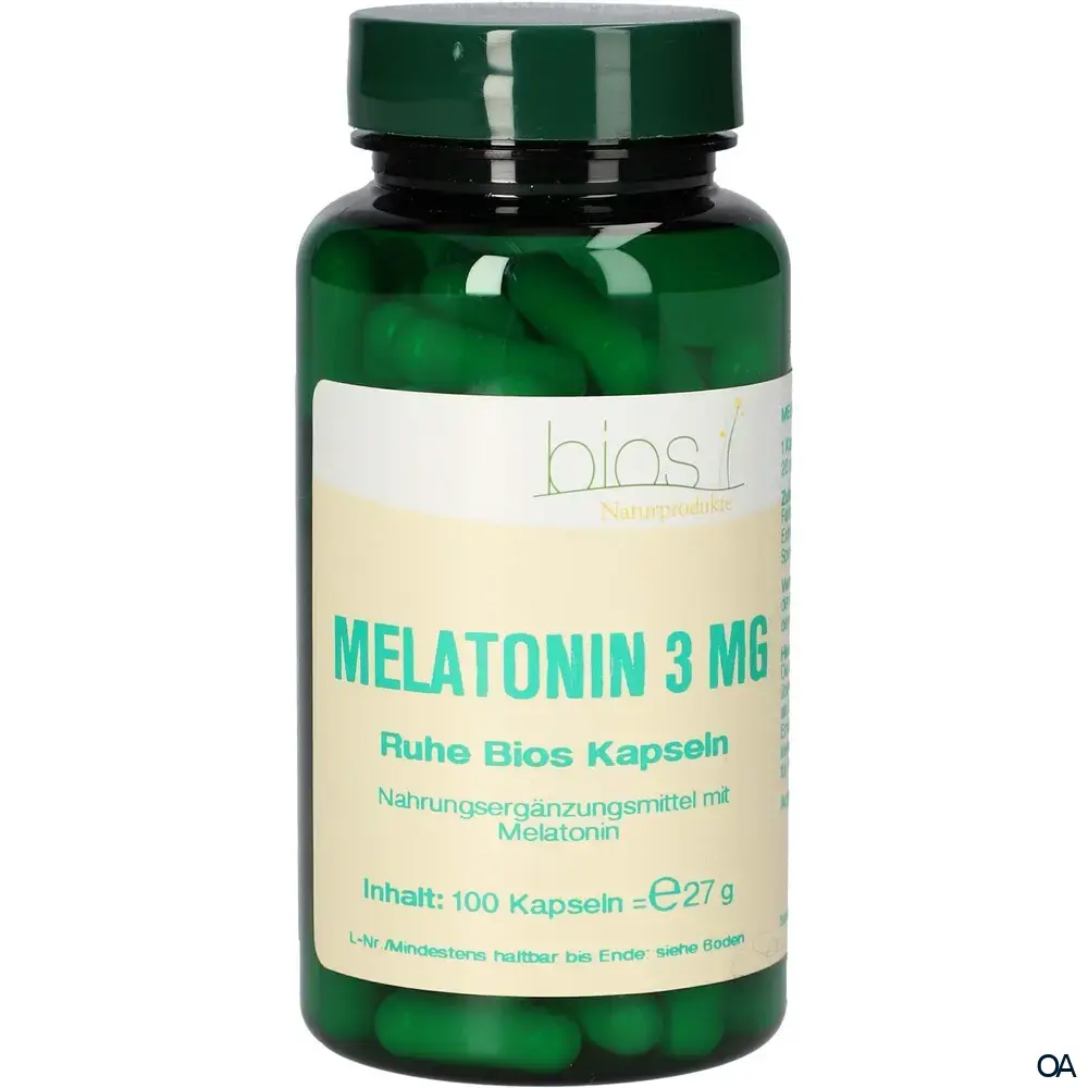 Bios Melatonin Ruhe 3,0 mg Kapseln Bios Melatonin Ruhe 3,0 mg Kapseln