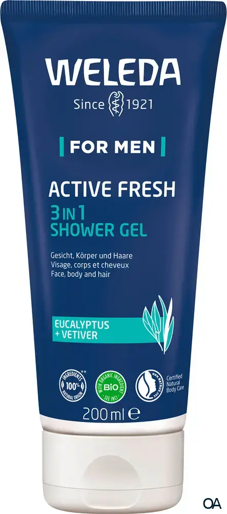 Weleda FOR MEN Active Fresh 3in1 Shower Gel Weleda FOR MEN Active Fresh 3in1 Shower Gel