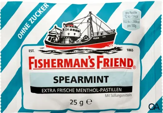 Fisherman's Friend Spearmint Pastillen ohne Zuckerzusatz