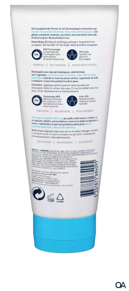 CeraVe SA Urea Glättende Feuchtigkeitscreme