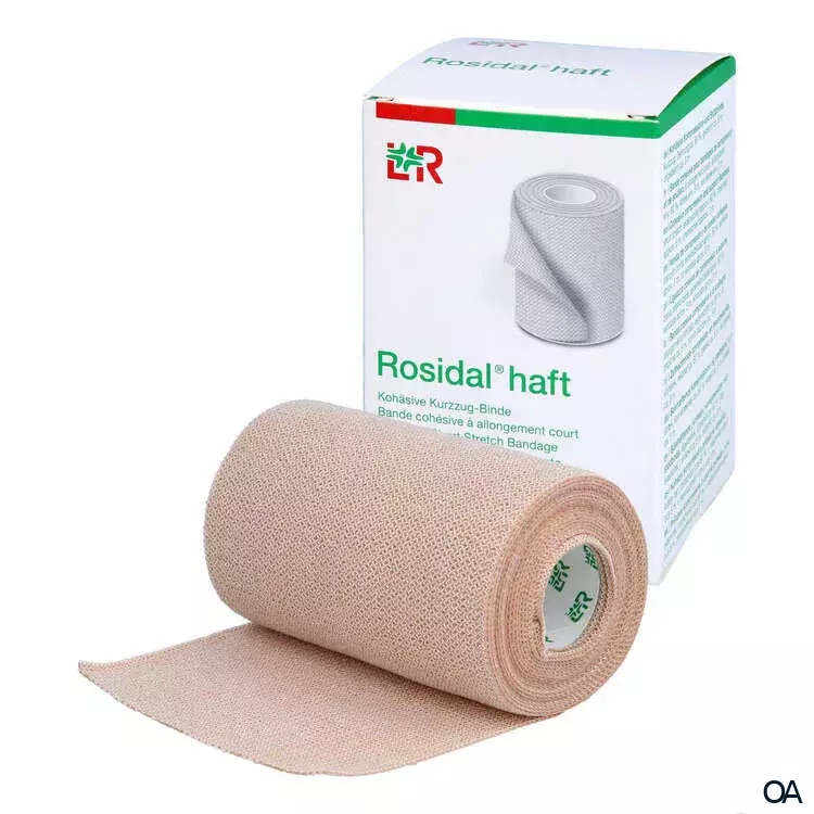 Rosidal® haft Kohäsive Kurzzugbinde unsteril, 12 cm x 5 m