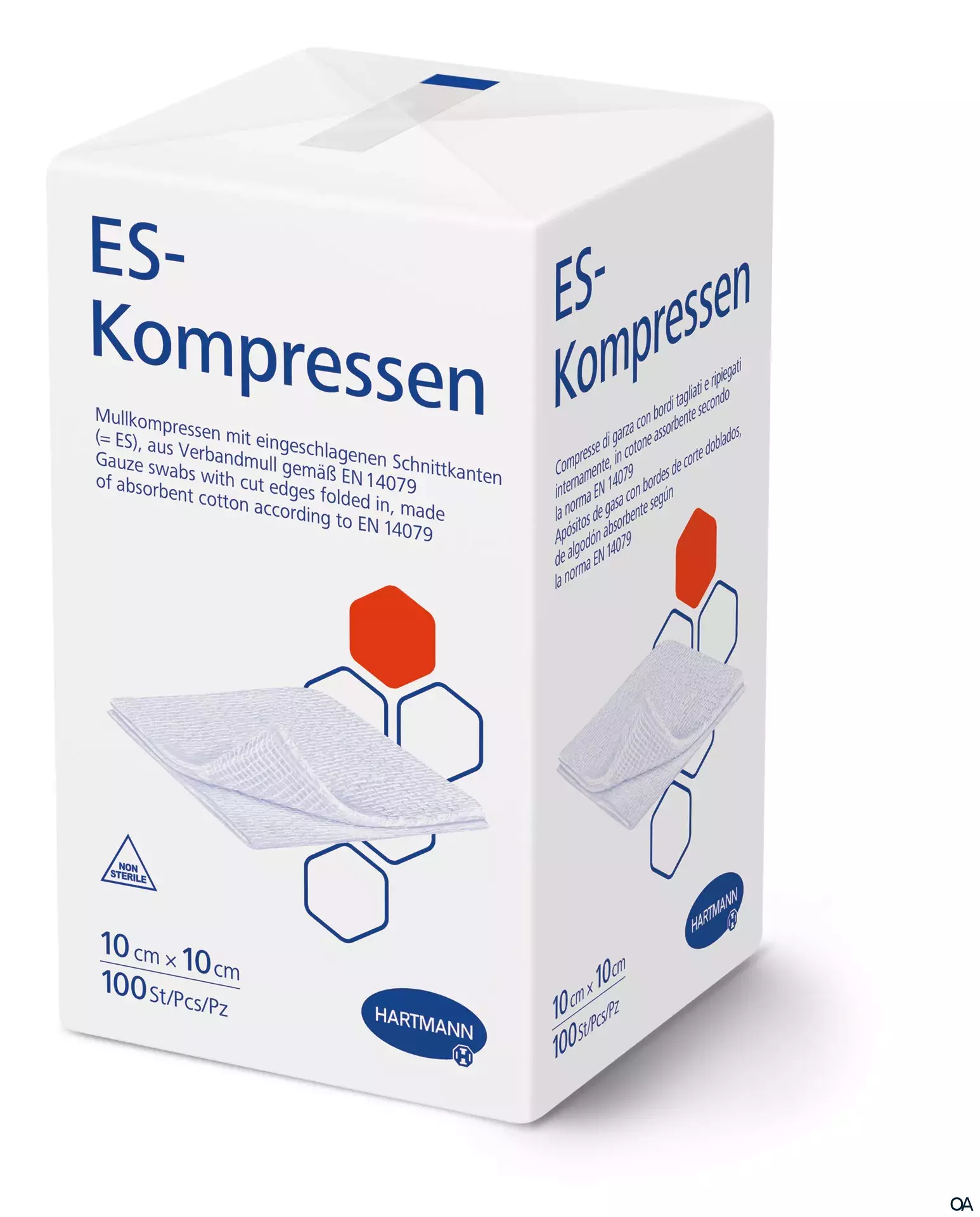 ES-Kompressen 8fach, unsteril, 10 x 10 cm