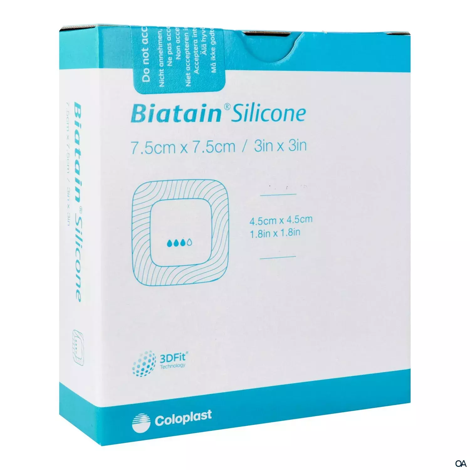 Biatain® Silicone Schaumverband steril, 7,5 x 7,5 cm