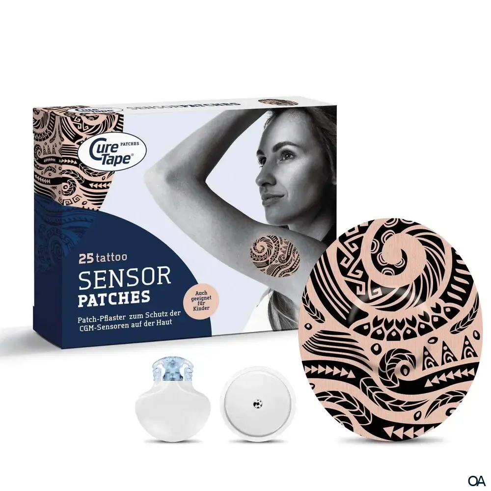 CureTape® Sensor Patches Tattoo, 74 x 89 mm