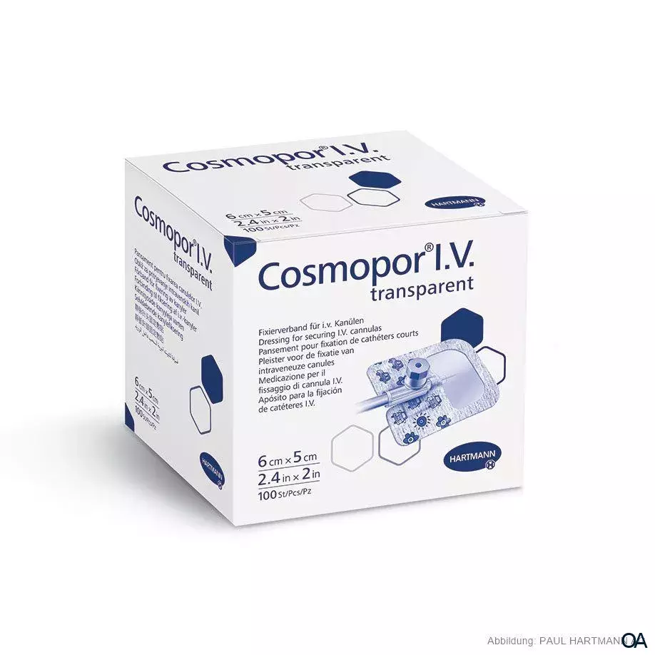 Cosmopor® I.V. Kanülenfixierverband 6 x 5 cm Cosmopor® I.V. Kanülenfixierverband 6 x 5 cm
