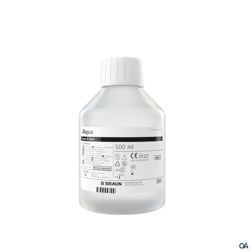 Aqua B. Braun, Ecotainer® Spüllösung 500 ml Aqua B. Braun, Ecotainer® Spüllösung 500 ml