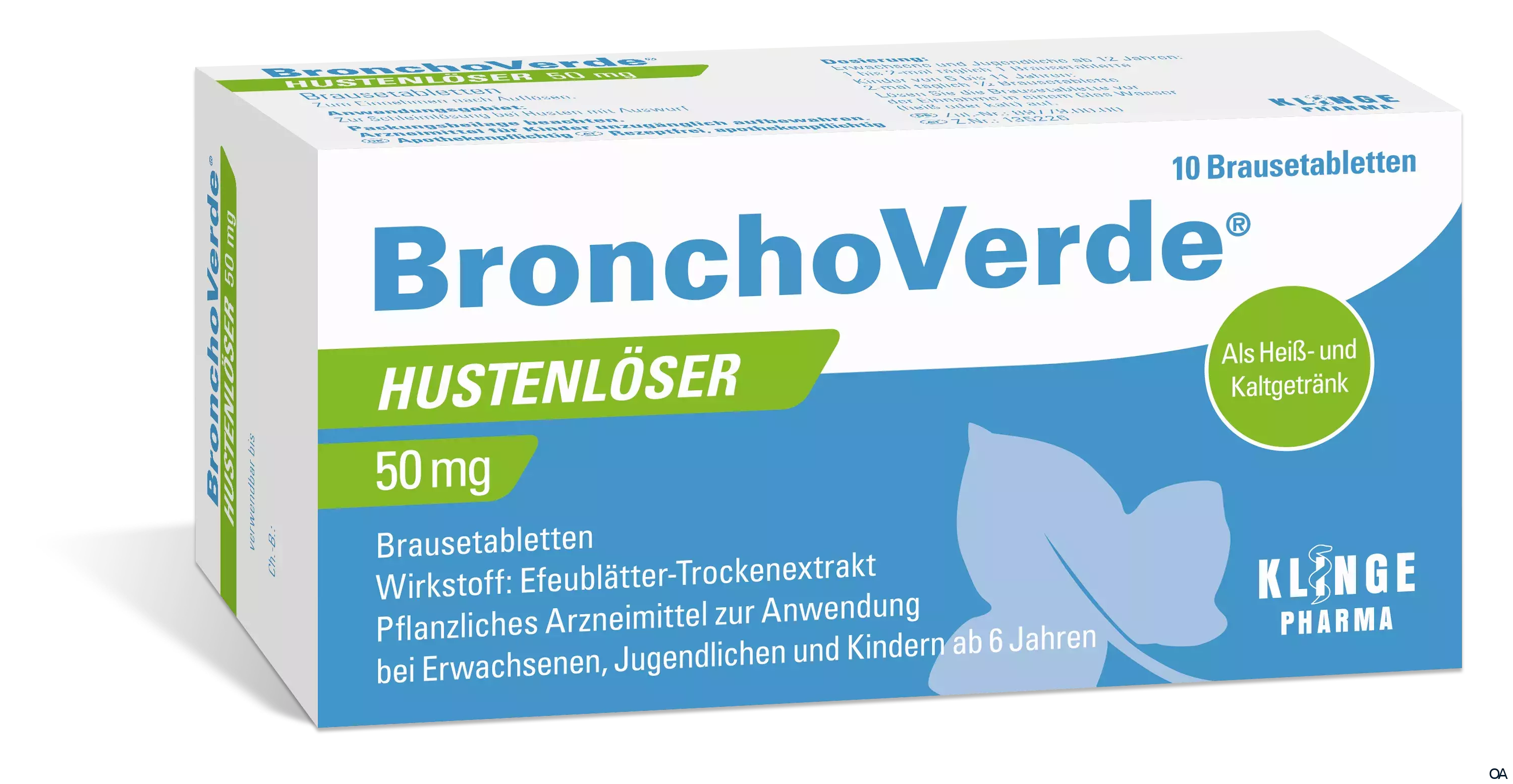 BronchoVerde® Hustenlöser 50 mg Brausetabletten BronchoVerde® Hustenlöser 50 mg Brausetabletten