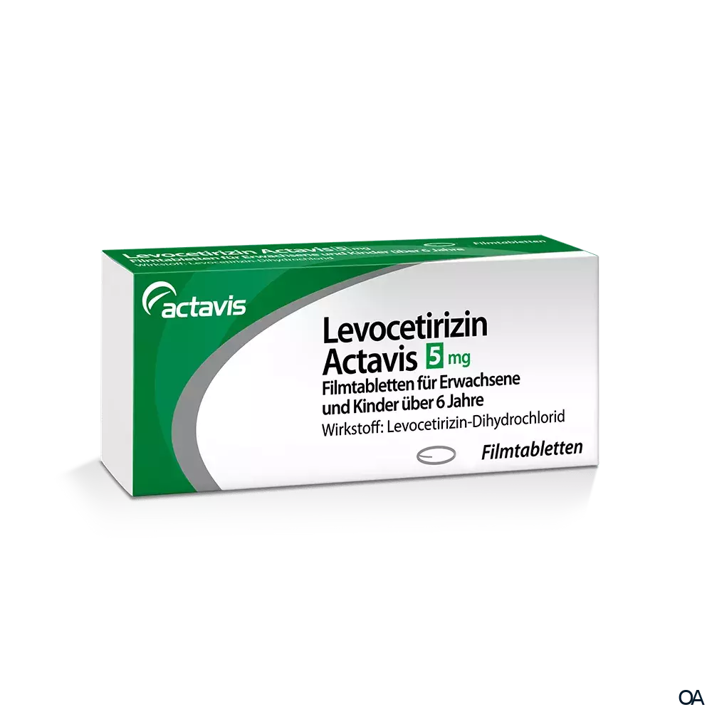 Levocetirizin Actavis 5 mg Filmtabletten Levocetirizin Actavis 5 mg Filmtabletten