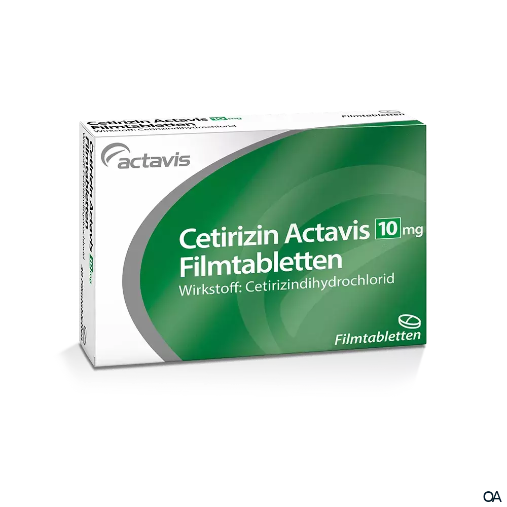 Cetirizin Actavis 10 mg Filmtabletten Cetirizin Actavis 10 mg Filmtabletten