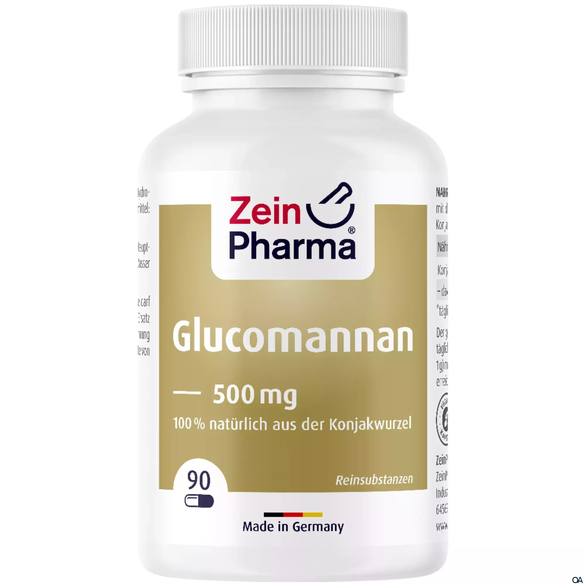 ZeinPharma Glucomannan 500 mg Kapseln ZeinPharma Glucomannan 500 mg Kapseln