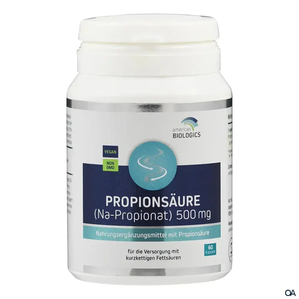American Biologics Propionsäure (Na-Propionat) 500 mg Kapseln