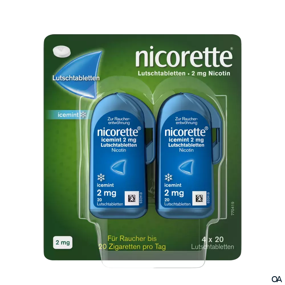 Nicorette Icemint 2 mg Lutschtabletten Nicorette Icemint 2 mg Lutschtabletten
