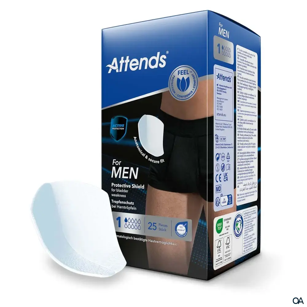 Attends For Men 1 Protective Shield Inkontinenz-Einlagen