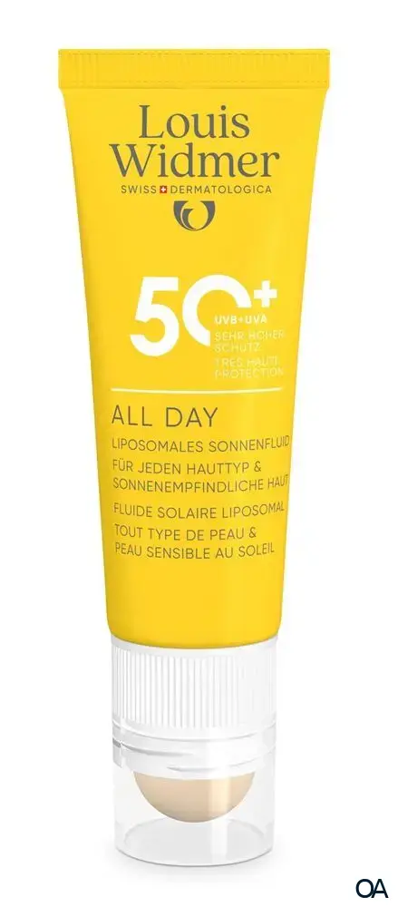 Louis Widmer suncare All Day 50+ mit Lippenpflege Stift 50+ - leicht parfümiert
