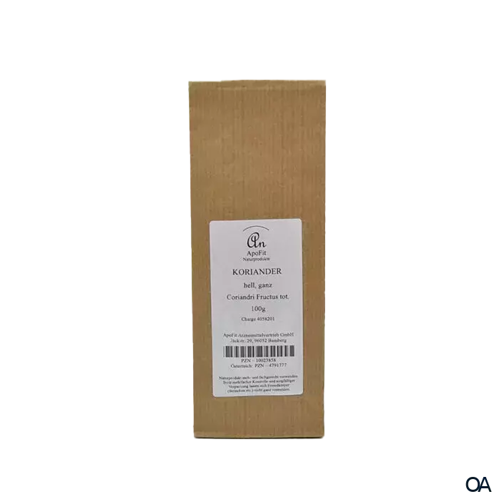 ApoFit Koriander ganz, hell ApoFit Koriander ganz, hell