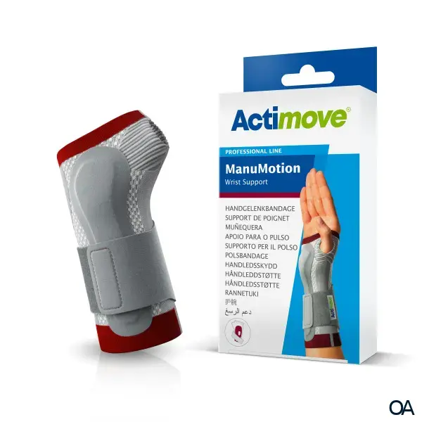 Actimove® ManuMotion Handgelenkbandage, M / Links, 16 – 17 cm