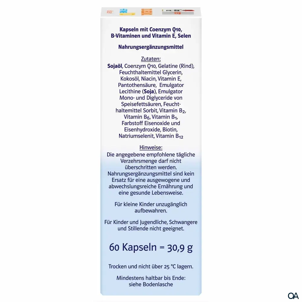 Doppelherz system Q10 Ubiquinol 100 + B-Vitamine Kapseln