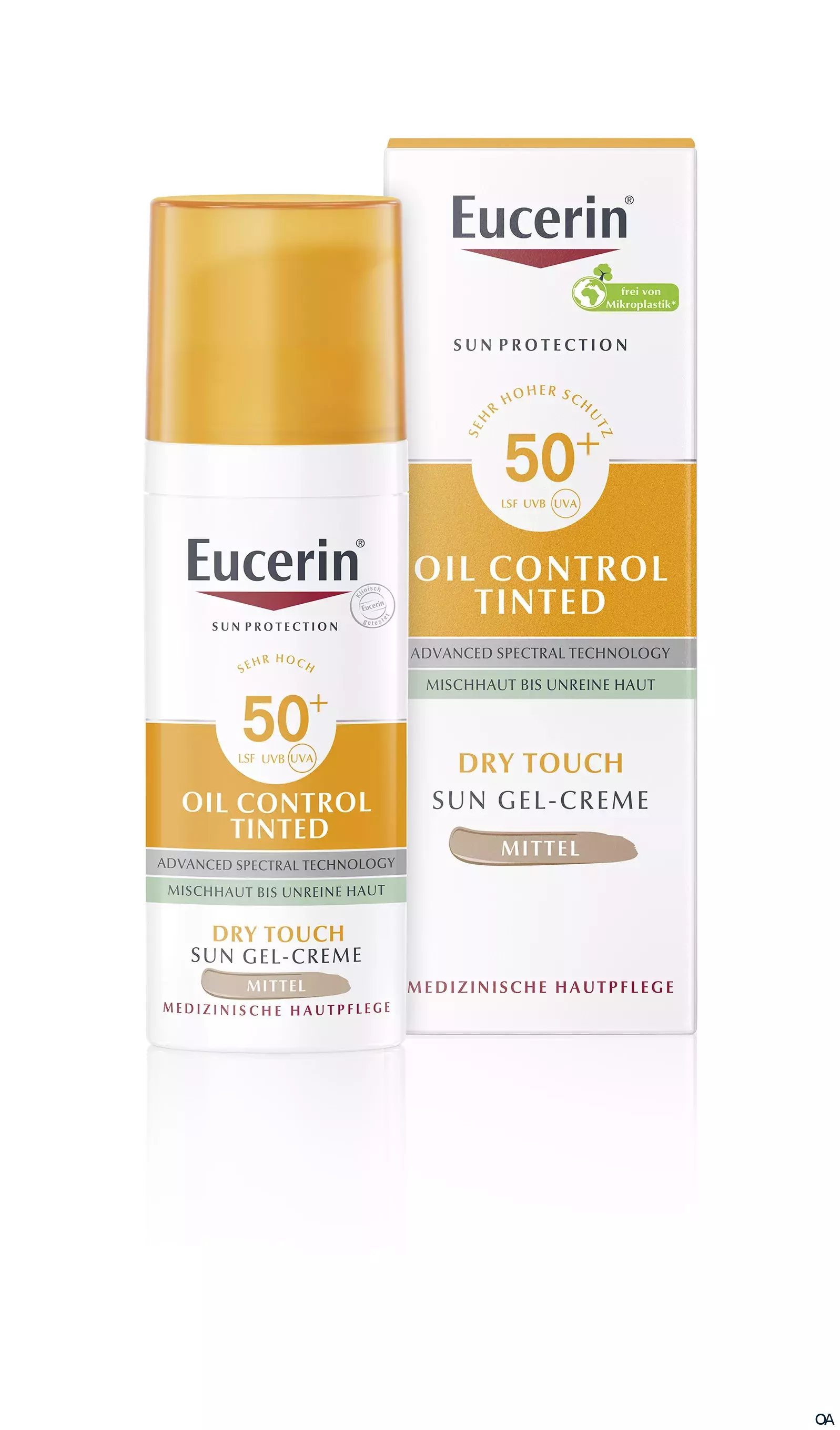 Eucerin® Oil Control Tinted Face Sun Gel-Creme LSF 50+ Mittel