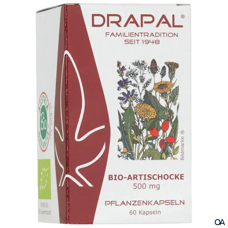 DRAPAL® BIO-Artischocke 500 mg Pflanzenkapseln DRAPAL® BIO-Artischocke 500 mg Pflanzenkapseln