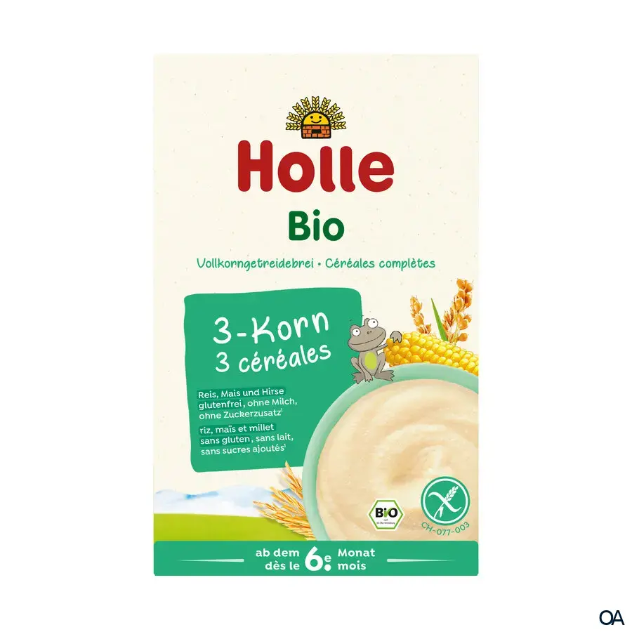 Holle Bio-Vollkorngetreidebrei 3-Korn