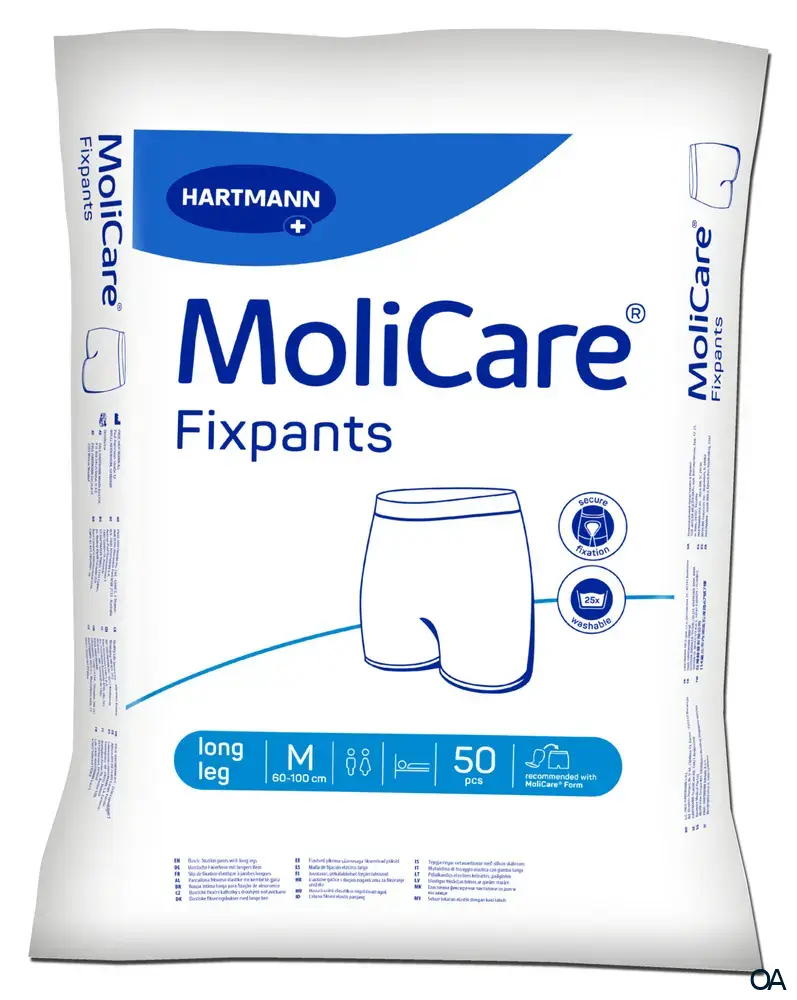MoliCare® Fixpants long leg - Fixierhosen Blau - Größe M
