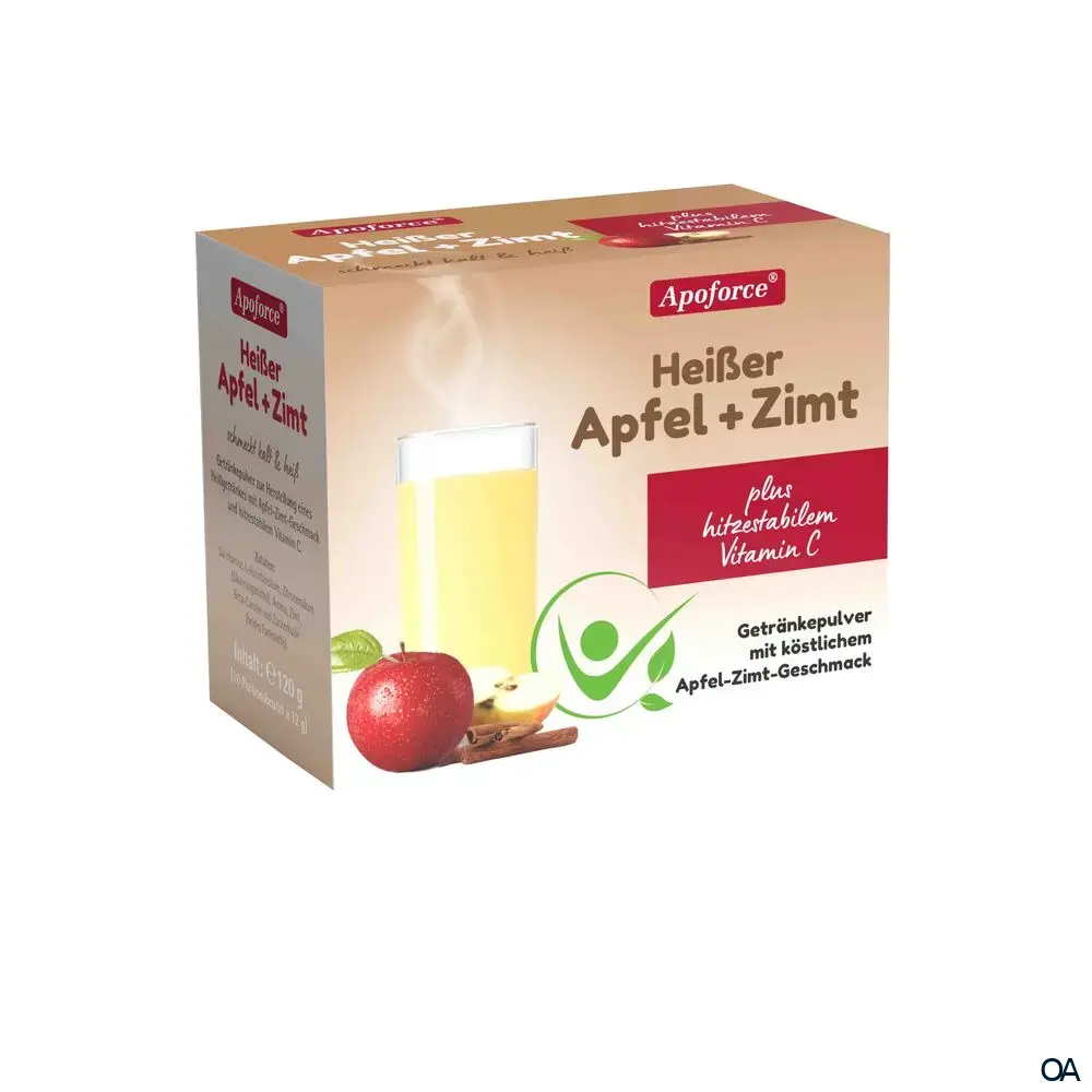 Apoforce® Heißer Apfel + Zimt Getränkepulver 