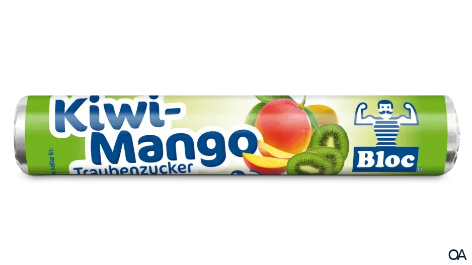 Bloc® Traubenzucker Kiwi-Mango Rolle Bloc® Traubenzucker Kiwi-Mango Rolle