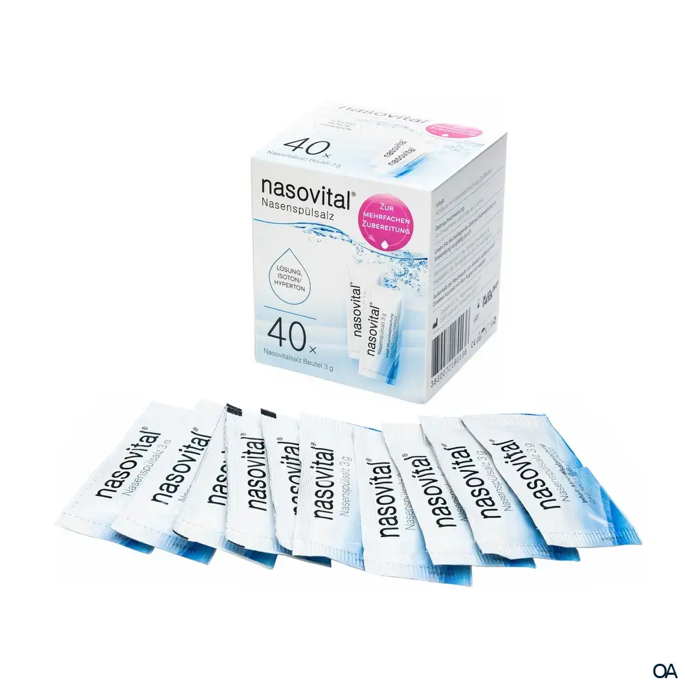 nasovital® Nasenspülsalz Beutel 3g nasovital® Nasenspülsalz Beutel 3g