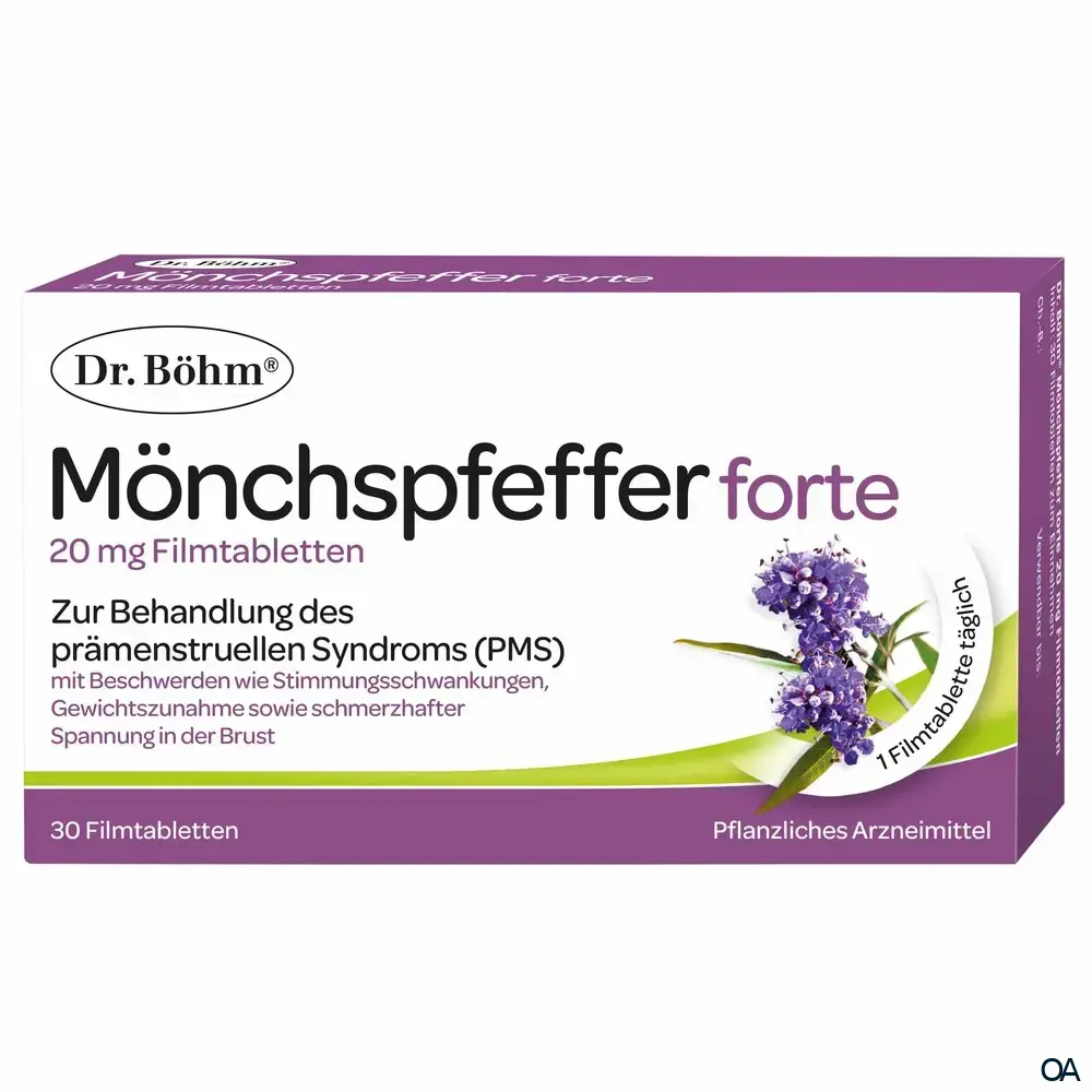 Dr. Böhm® Mönchspfeffer forte 20 mg Filmtabletten Dr. Böhm® Mönchspfeffer forte 20 mg Filmtabletten