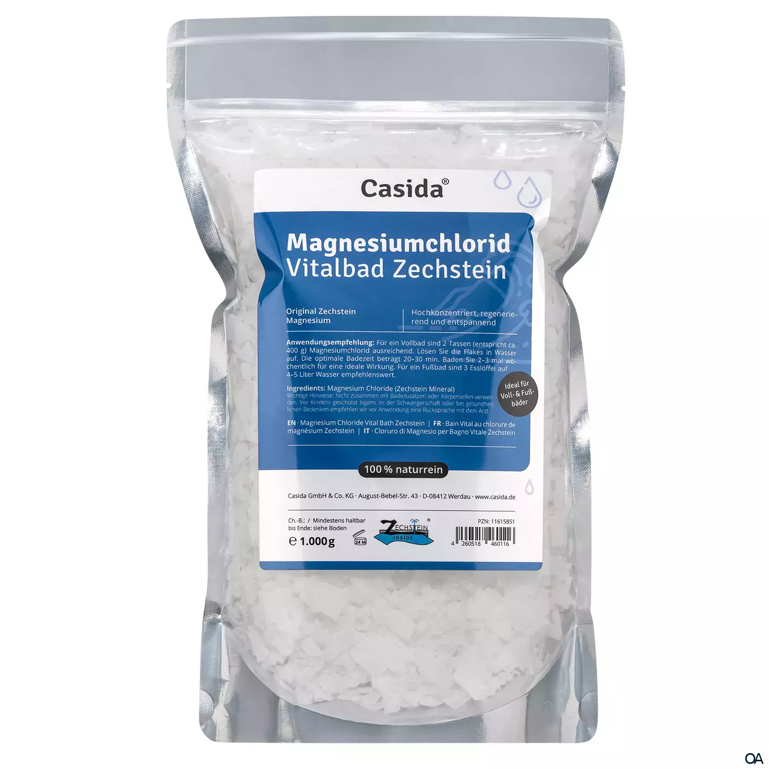 Casida Magnesiumchlorid Vitalbad Zechstein