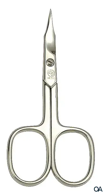 Hans Kniebes Sonnenschein Nagelschere Turmspitze, gebogen, 90 mm