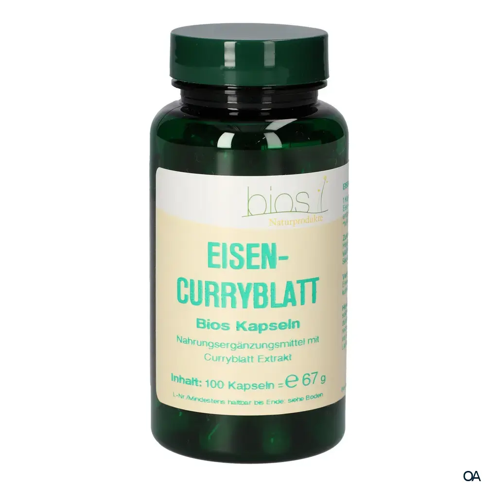 Bios Eisen Curryblatt Kapseln