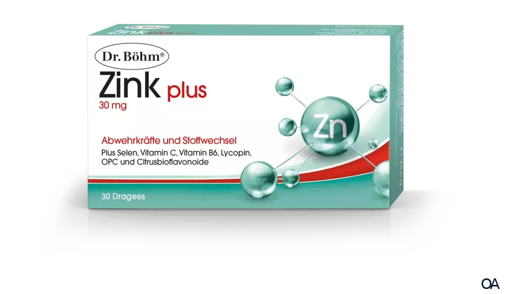 Dr. Böhm® Zink Plus 30 mg Dragees