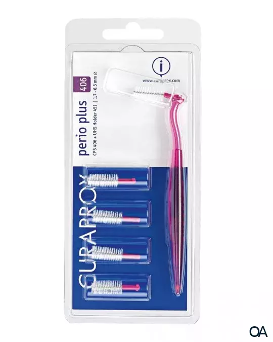 Curaprox Interdentalbürsten Perio Plus CPS 406 Rosa Set