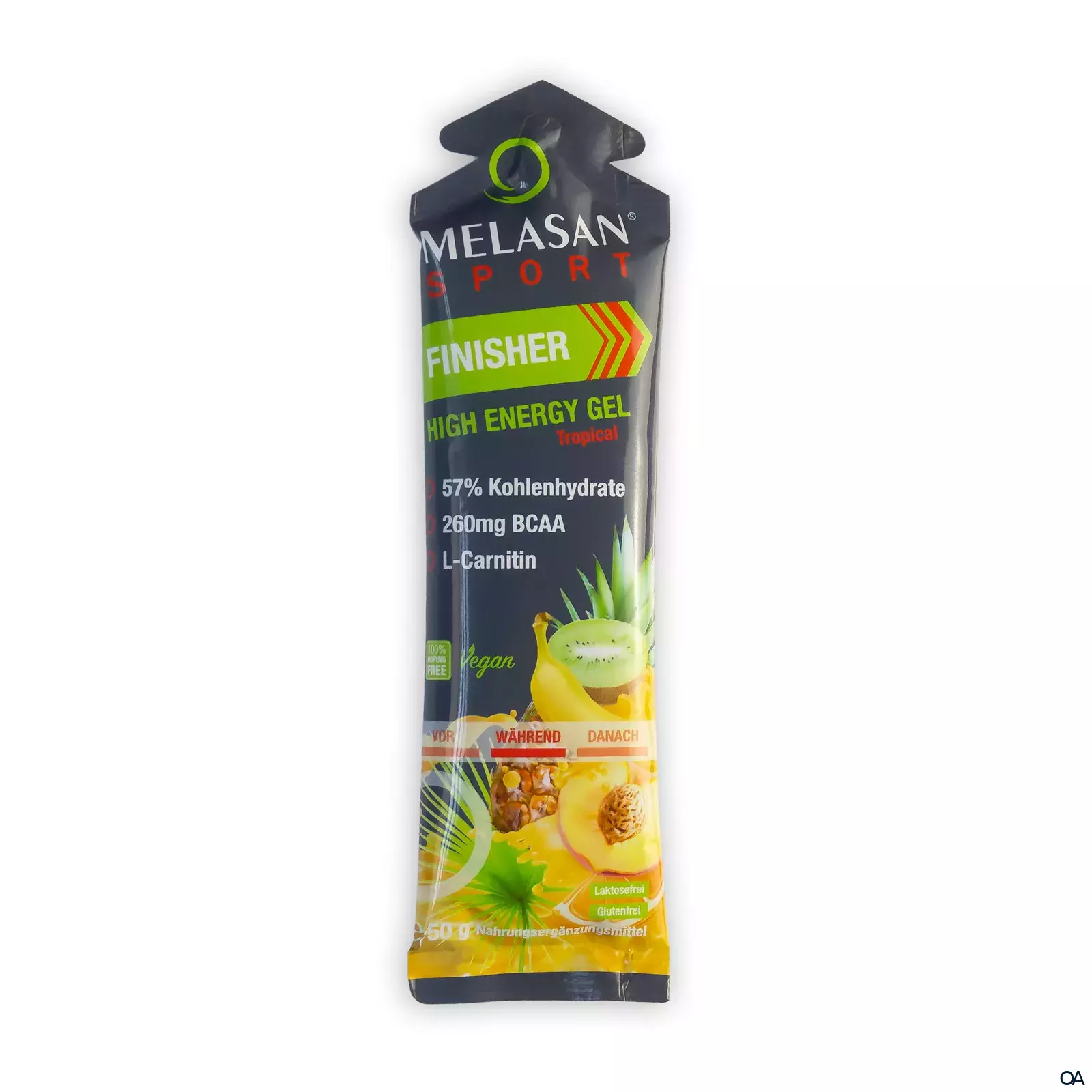 Melasan Sport High Energy Gel Finisher Tropical Sachets 50 g