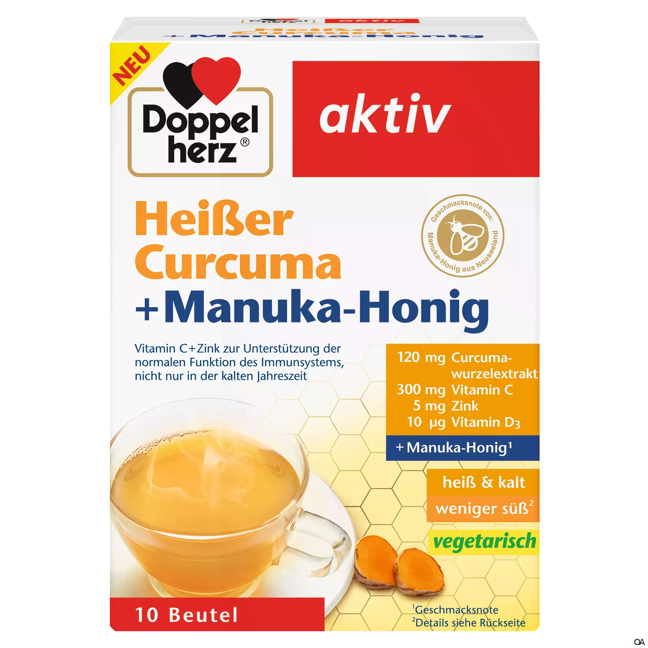 Doppelherz aktiv Heißer Curcuma + Manuka-Honig Sachets