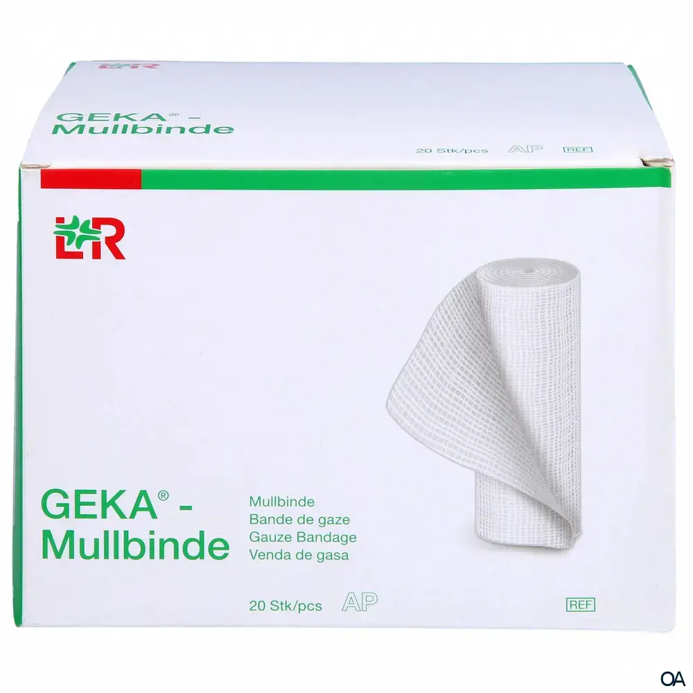 Geka® Mullbinden Starre Fixierbinden, lose, unsteril, 6 cm x 4 m